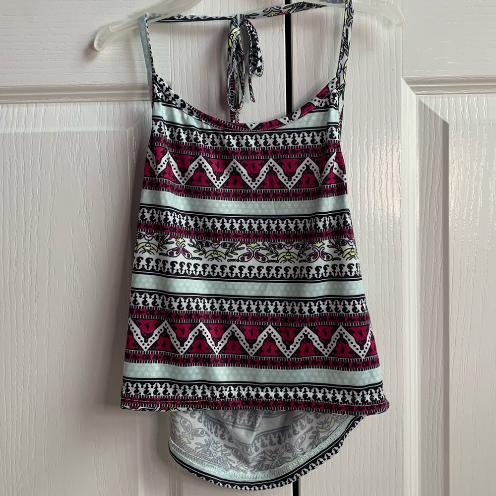 Silk/Satin halter crop top